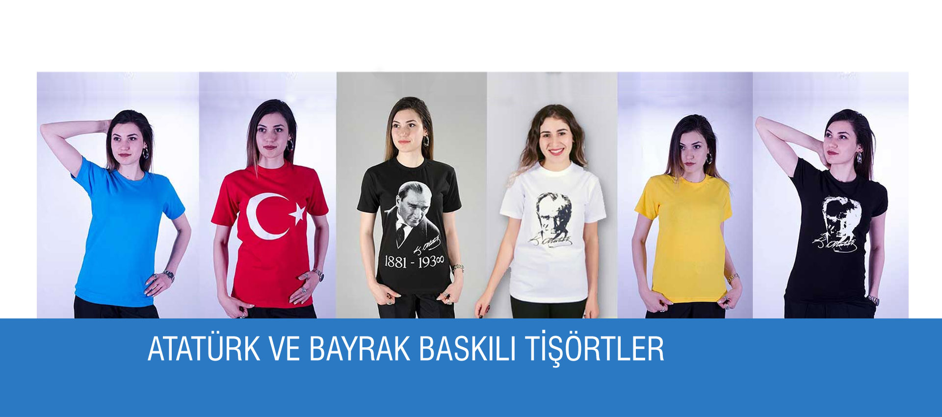 Bayrak ve Atatürk Baskılı Tişört İmalatı